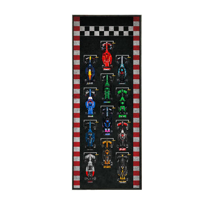 Wanddisplay für LEGO® Speed Champions F1 | 12 Fahrzeuge