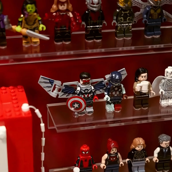 Wandvitrine für 124 LEGO® Marvel Minifiguren