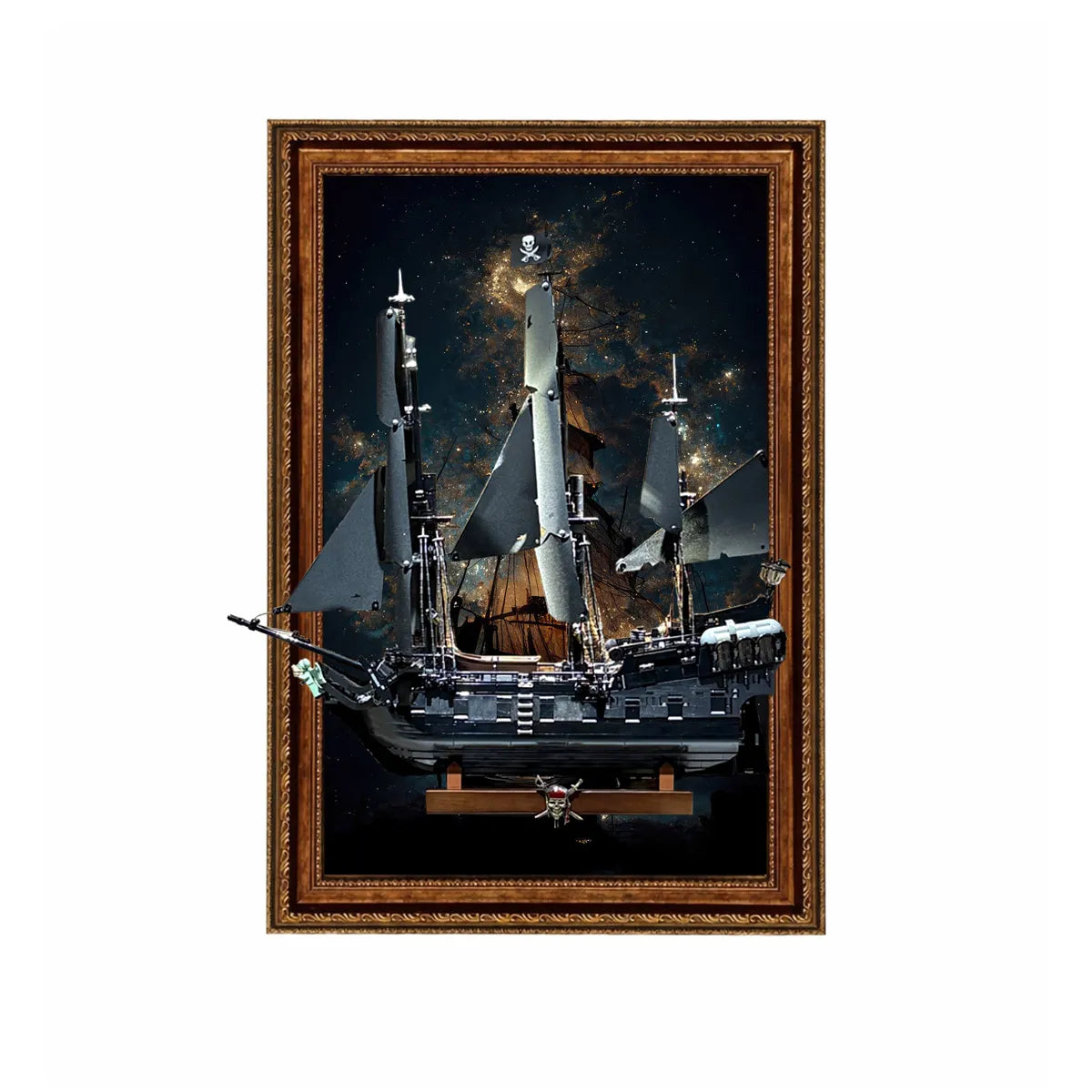 Wandrahmen für LEGO® Captain Jack Sparrows Piratenschiff 10365 – Variante B