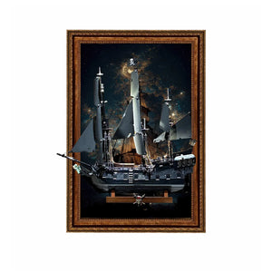 Wandrahmen für LEGO® Captain Jack Sparrows Piratenschiff 10365 – Variante B