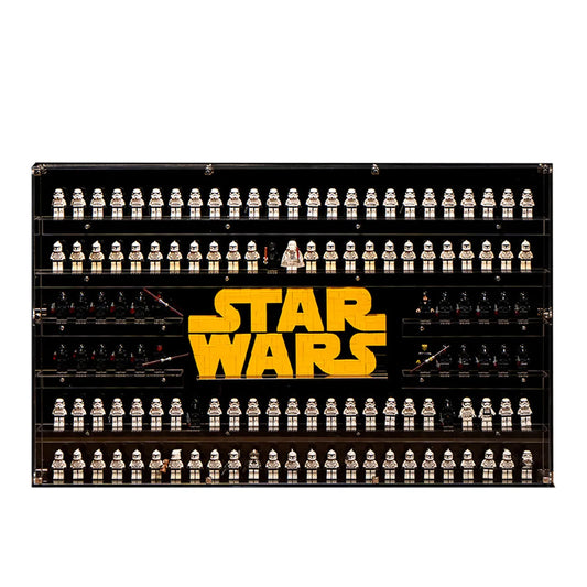 Wandvitrine für bis zu 124 LEGO® Star Wars Minifiguren