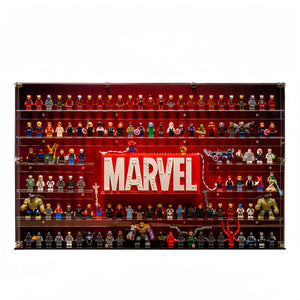 Wandvitrine für 124 LEGO® Marvel Minifiguren
