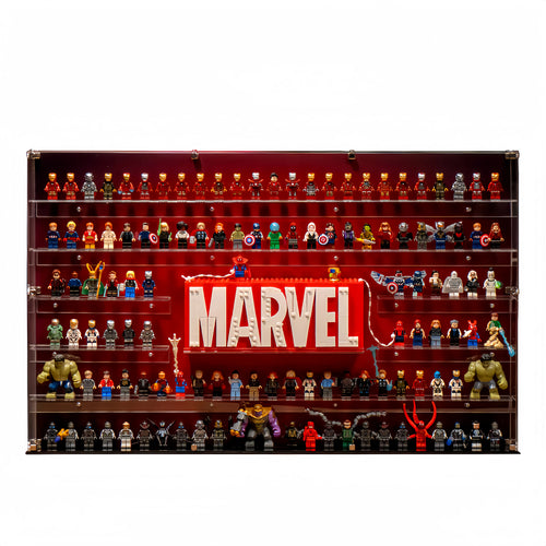 Wandvitrine für 124 LEGO® Marvel Minifiguren