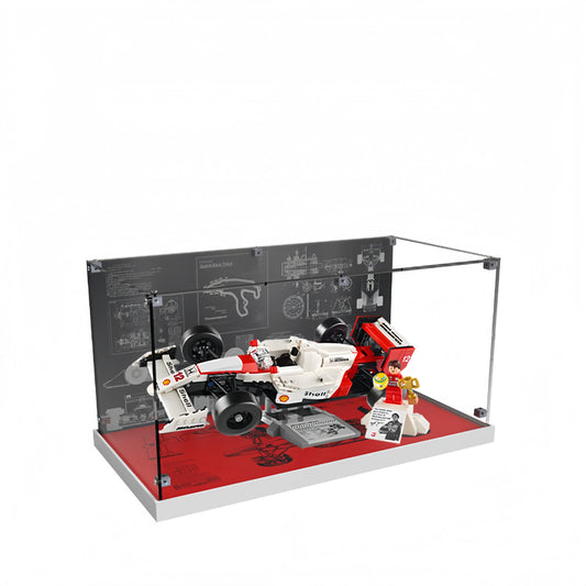 Acryl-Vitrine für LEGO® Icons McLaren MP4/4 & Ayrton Senna (10330)