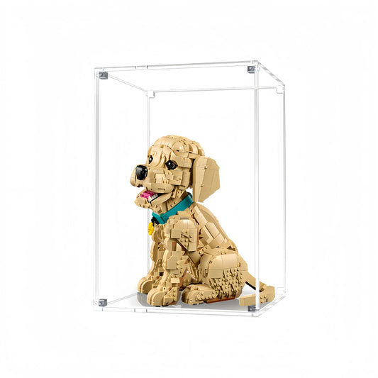 Acryl-Vitrine für LEGO® Icons Golden Retriever Welpe 11384