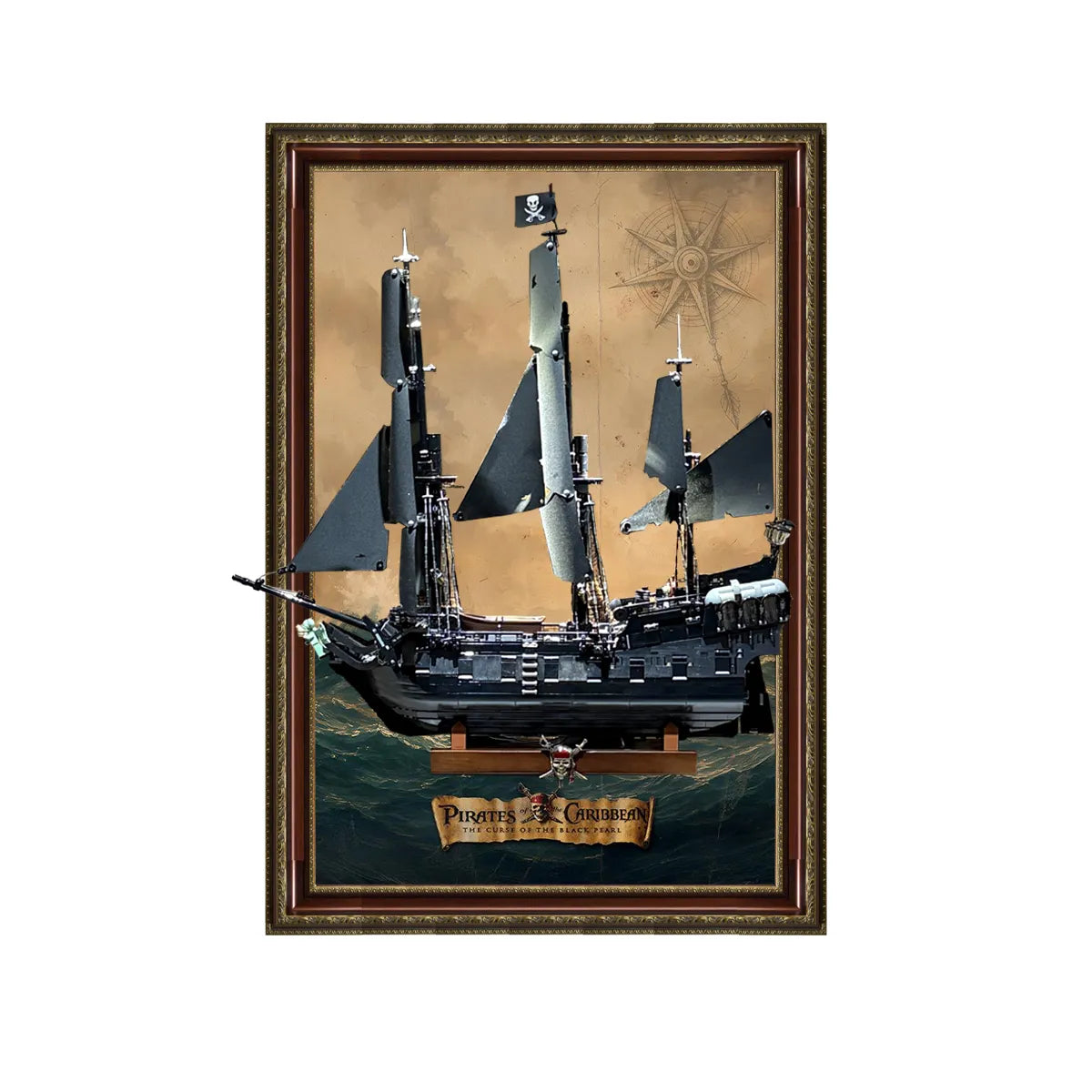 Wandrahmen für LEGO® Captain Jack Sparrows Piratenschiff 10365 – Variante A