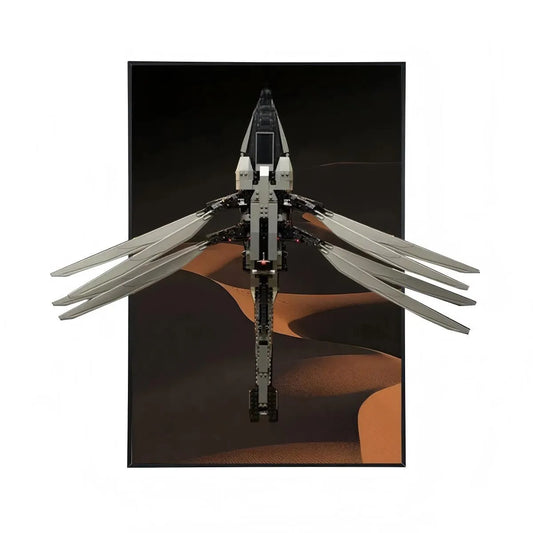 Wanddisplay-Rahmen geeignet für LEGO® Icons Dune Ornithopter™ Set 10327