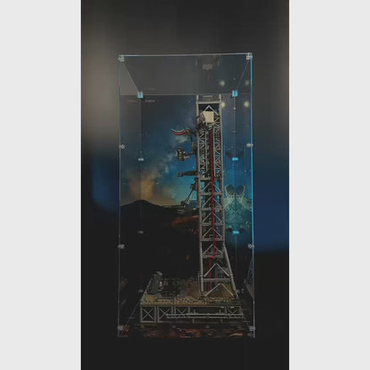 Acryl-Vitrine für LEGO® Icons NASA Artemis Startrampe 10341