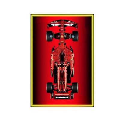 Wandrahmen für LEGO® Ferrari SF-24 F1 Rennauto 42207