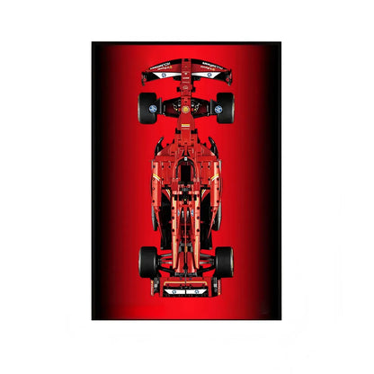 Wandrahmen für LEGO® Ferrari SF-24 F1 Rennauto 42207