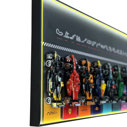 Wandrahmen für LEGO® Speed Champions F1 Kollektion – für 11 Fahrzeuge