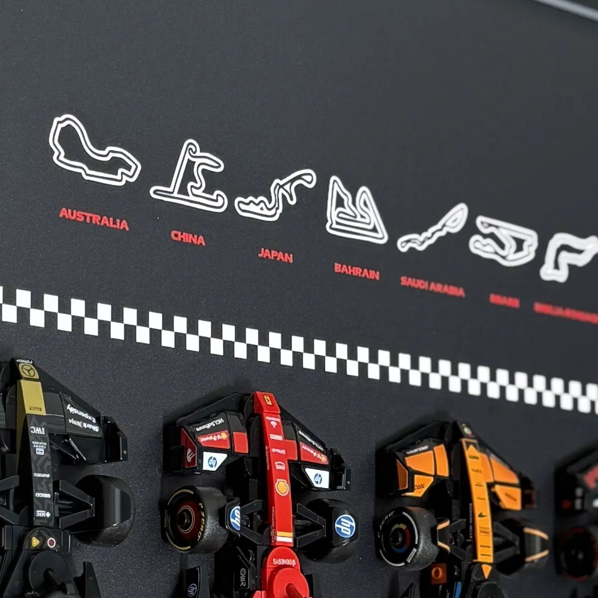 Wandrahmen für LEGO® Speed Champions F1 Kollektion – für 11 Fahrzeuge