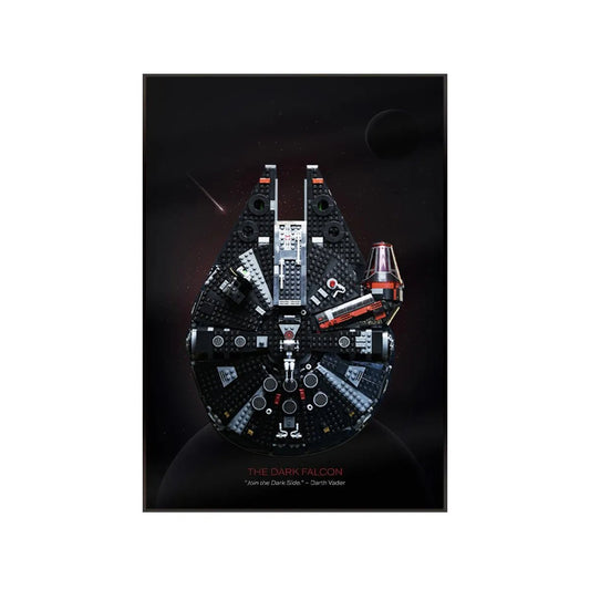 Wandrahmen für LEGO® Star Wars™ Dunkler Millennium Falke 75389 – Variante A