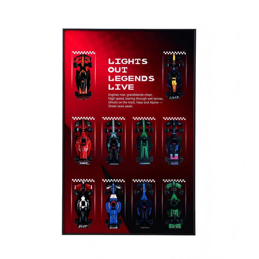 Wanddisplay-Rahmen geeignet für LEGO® Speed Champions F1
