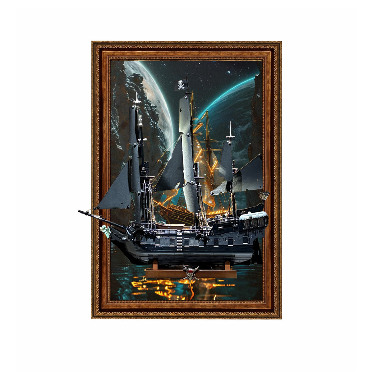 Wandrahmen für LEGO® Captain Jack Sparrows Piratenschiff 10365 – Variante C